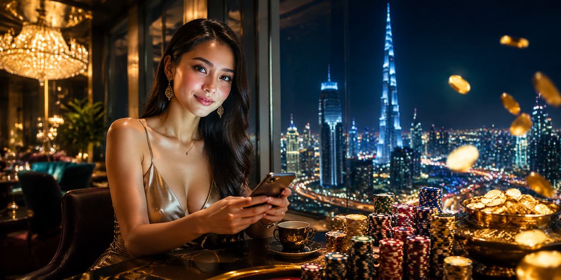 Pemain meneroka kasino dalam talian gdslot melalui telefon pintar di Kuala Lumpur